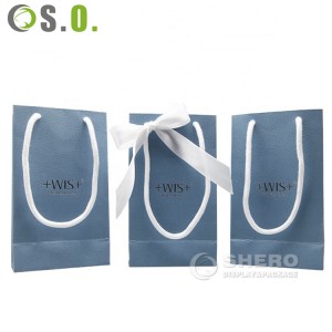 Cardboard Packaging Jewelry Paper Bag With Handles