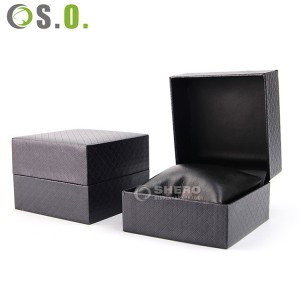 Custom Logo Luxury Watch Packing Box Gift Packaging Paper Plastic Base Box For Watch Set With Pu Leather