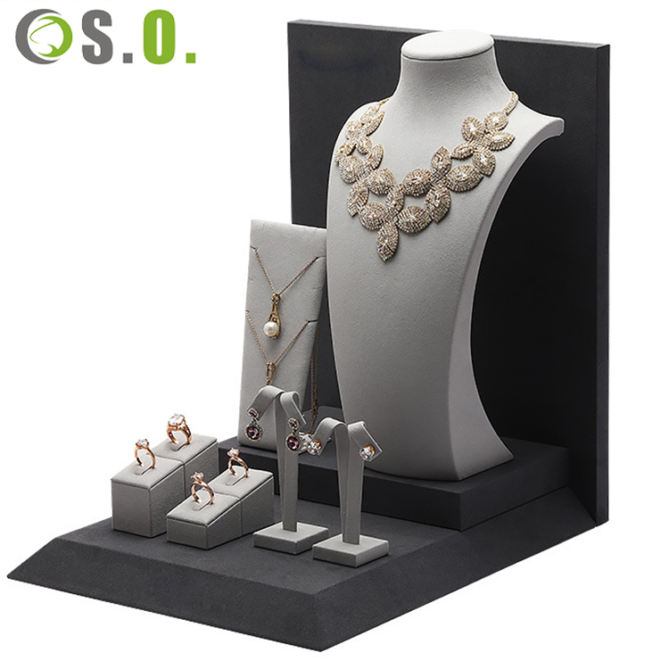Shero Mewah Jendela Perhiasan Tampilan Alat Peraga Dekorasi Cincin Gelang Gelang Anting Tampilan Set