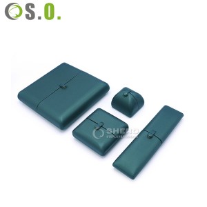 Luxury Pu Leather Earring Bracelet Necklace Ring Jewelry Gift Packaging Box