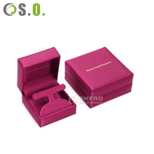 China Manufactory storage plastic blue gift jewelry advertising packing display lcd ring jewellery box