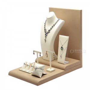 High-End Ring Bracelet Holder Custom Counter Top Jewelry Necklace Display Stand