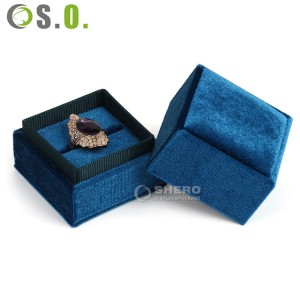 Wholesale Luxury Jewellery Box Packaging Custom Velvet Jewelry Packaging Bangle Earring Bracelet Necklace Ring Box Jewelry Box