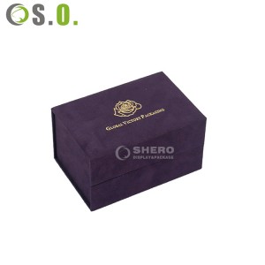Custom packaging packing gift paper earring round jewelry ring box