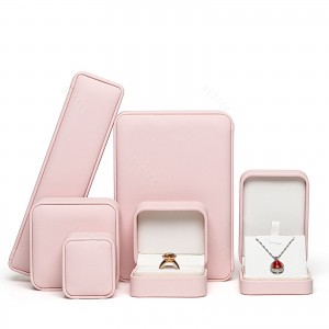Luxury Necklace Wholesale Jewelry Packaging Boxes Jewelry Gift Box Pu Leather Ring pendant Jewelry Case