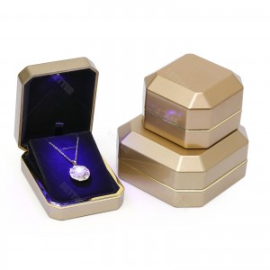 Led jewelry box luxury led jewelry package custom ring diamond jewelry box with lights