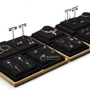 Shero Counter Display Set For Bracelet Necklace Ring Earing Exhibitor Organizer Holder Jewelry Display Stand