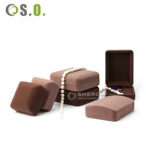 Wholesale Velvet Gift Ring Box Jewelry Packaging Boxes