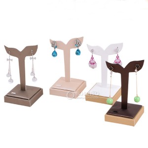T-Bar Jewelry Display Tower Velvet  Earrings Holder Bracelet Stand