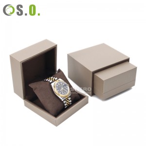 High Quality  Jewelry Bracelet Watch Box Set Leatherette Paper Outside Microfiber Inner Boxes For Watch