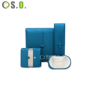 Luxury Pu Leather Earring Bracelet Necklace Ring Jewelry Gift Packaging Box