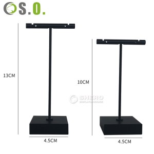 Gold Metal Earring T Bar Stand Two Sizes Earring Hanger Display Jewelry Earring Showroom and Tradeshow Showcase Displays