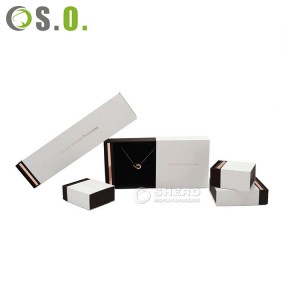 Wholesale Luxury Custom Logo Paper Jewellery Gift Boxes Ring Earrings Necklace Bracelet Jewelry Packaging Box With Ribbon