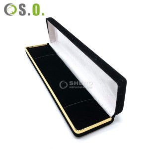 Manufacturer Supply Luxury Grey Velvet Jewelry Boxes Ring Necklace Velvet Jewelry Box Set