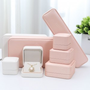 Luxury Necklace Wholesale Jewelry Packaging Boxes Jewelry Gift Box Pu Leather Ring pendant Jewelry Case