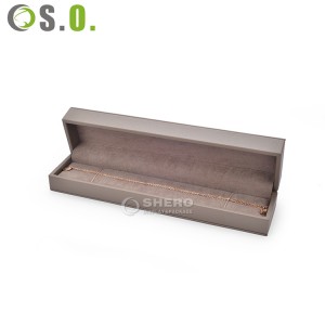 Luxury Custom Leather Jewelry Packaging and Display PU Ring Earring Necklace Bracelet Organizer Box with Logo