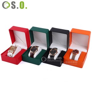 Factory custom wholesale high quality PU Leather watch box luxury watch box packaging gift box watch