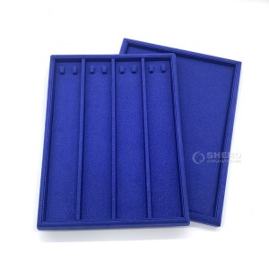 Wholesale Removable Jewellery Tray Inserts Plastic Finger Ring Stud Earring Gemstone Display Tray Jewelry Plastic Tray