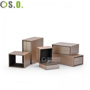 Empty Plastic Box Logo Custom Eco-friend White Cosmetics Christmas Leather Paper Gold Jewelry packaging Boxes luxury