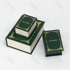Popular Custom Book Shape Jewelry Gift Box Jewelry Cardboard Paper Box
