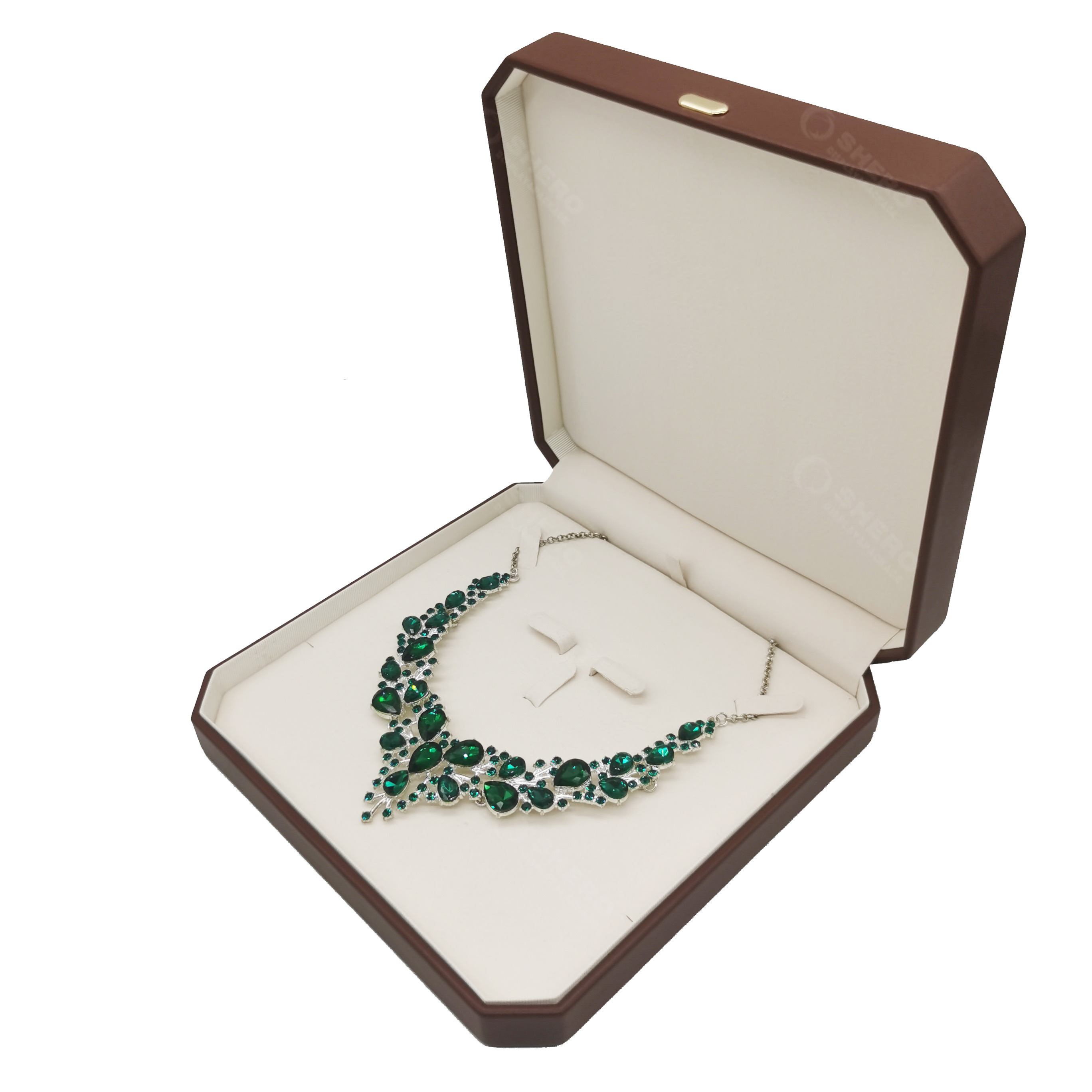 Custom PU Jewelry Box Soft Velvet Lining Gift Packaging for Pendant