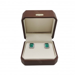 Custom PU Jewelry Box Soft Velvet Lining Gift Packaging for Pendant