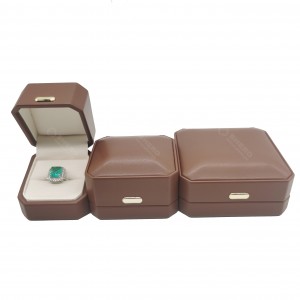 PU Leather Jewelry Box Portable Travel Jewellery Storage Box Custom Logo Magnetic Necklace Gift Box