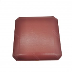 PU Leather Jewelry Box Red Jewellery Bracelet Box for Women Gift Packaging Wholesale