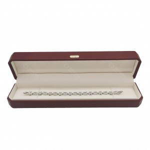 Portable PU Jewellery Box Travel Size Red Leather Jewelry Packing Box for Necklace