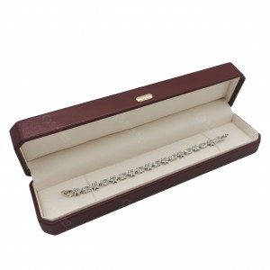Portable PU Jewellery Box Travel Size Red Leather Jewelry Packing Box for Necklace