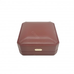 Portable PU Jewellery Box Travel Size Red Leather Jewelry Packing Box for Necklace