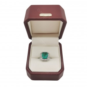 Red PU Leather Jewellery Gift Box Modern Design Jewelry Packaging Box for Ring