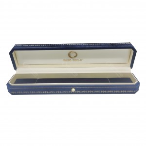 Modern Blue Velvet Pendant Jewelry Box Custom Logo Jewellery Gift Box Packing for Sale