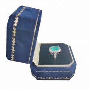 Elegant Velvet Jewellery Gift Box Travel Portable Fabric Jewelry Box For Necklaces Present