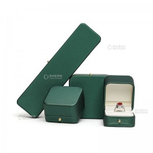 silk inside wholesale high end gold luxury custom logo Leather jewellery boxes packaging necklace earring jewelry box