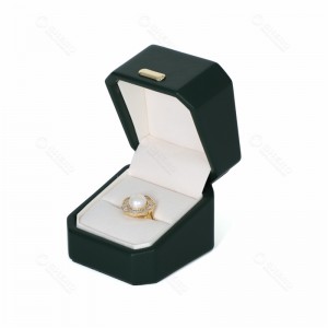 Beautiful Custom Green PU Jewelry Boxes  Jewelry Gift Box Set for Bracelet Ring Earrings Necklace