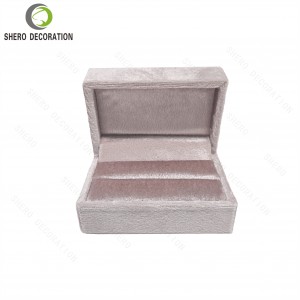 Luxury Velvet Jewellery Box Soft Fabric Jewelry Gift Box For Ring Necklace