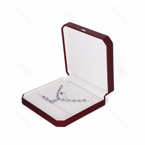Hot Sale Red Jewelry Package Box Leather Jewelry Ring Earrings Necklace Gift Box