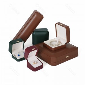 Hot Sale Luxury Custom Jewelry Ring Gift Boxes for Women Leather Jewelry Packing Boxes Set