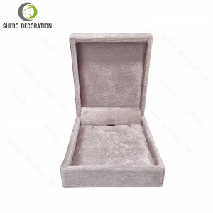 Elegant Velvet Jewellery Gift Box Soft Fabric Bracelet Jewelry Gift Packaging Box with Logo