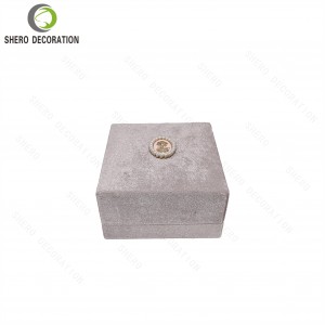 Wedding Velvet Jewelry Gift Box Velvet Fabric Case For Ring Necklace Bracelet Gift Packaging