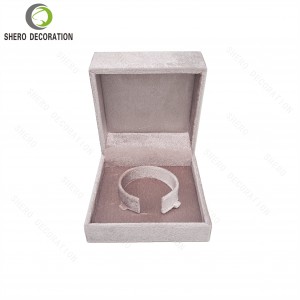 Soft Velvet Fabric Jewelry Box Portable Jewellery Organizer Box For Bracelet Rings Earrings Necklace