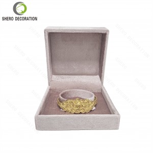 Soft Velvet Fabric Jewelry Box Portable Jewellery Organizer Box For Bracelet Rings Earrings Necklace