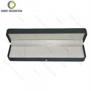 High End Green PU Jewelry Box Portable Gift Case for Ring Earrings Pendant Necklace