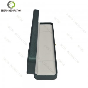 Long PU Leather Necklace Box Packing Storage Box for Chain Pendant Jewelry