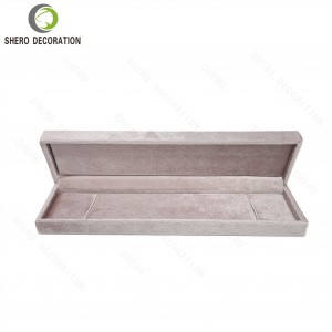 Hot Selling Jewelry Gift Box Pink Velvet Jewellery Box For Ring Earring Necklace Custom Logo