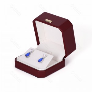 High End Custom Red Jewelry PU Box Set Design Jewelry Gift Box Packing