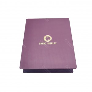 Purple Velvet Jewelry Packaging Box Portable Jewellery Gift Case For Bracelet Chain