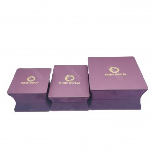 Soft Velvet Fabric Jewelry Box Portable Jewellery Gift Packing For Rings Earrings Bracelets