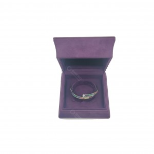 Luxury Velvet Jewellery Box Soft Fabric Jewelry Storage Box For Ring Necklace Bracelet Wholesale Custom Printed Logo
